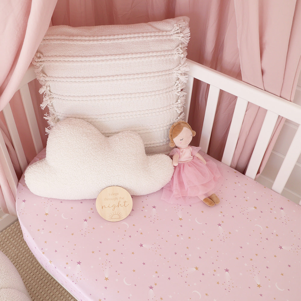 Snuggle Hunny Twinkle Organics Fitted Cot Sheet