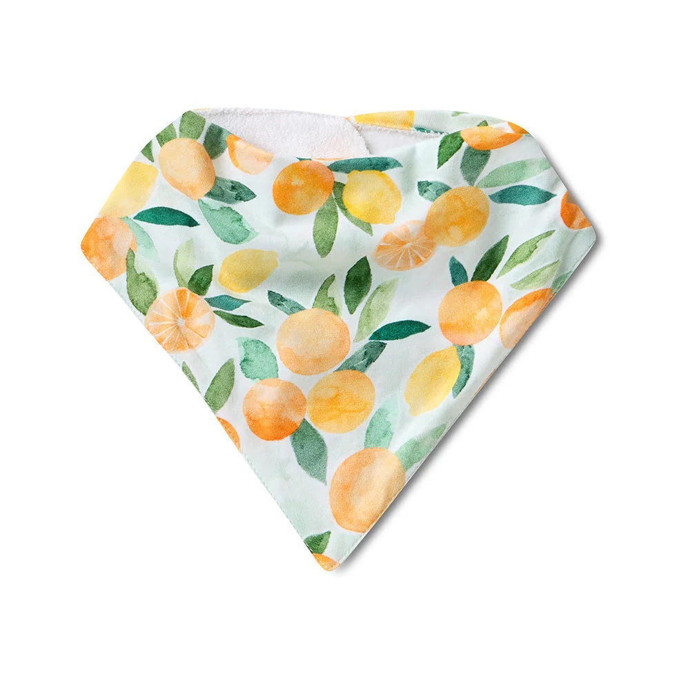 Snuggle Hunny Organic Dribble Bib Citrus Squeeze