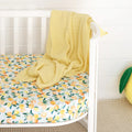 Sunlight Diamond Knit Organic Baby Blanket