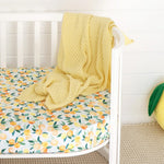 Load image into Gallery viewer, Sunlight Diamond Knit Organic Baby Blanket
