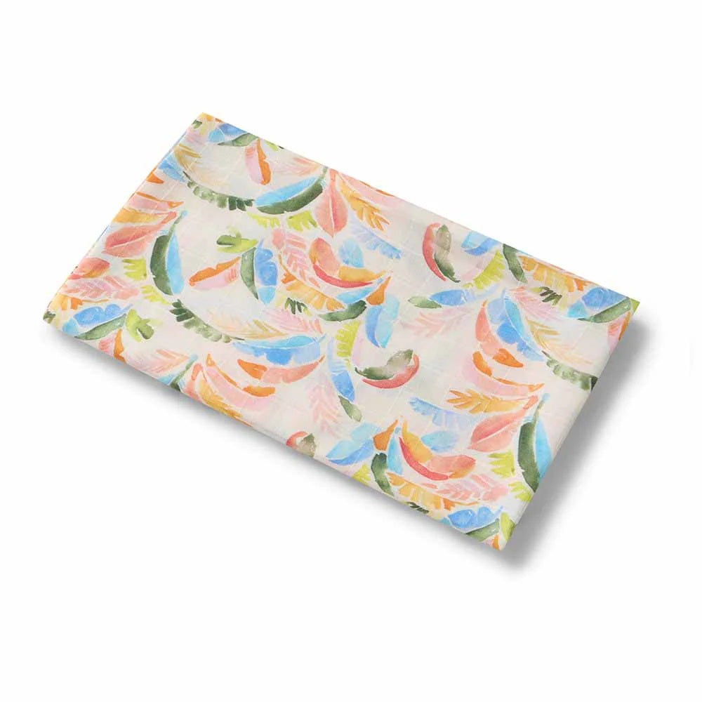 Summer Palm Organic Muslin Wrap