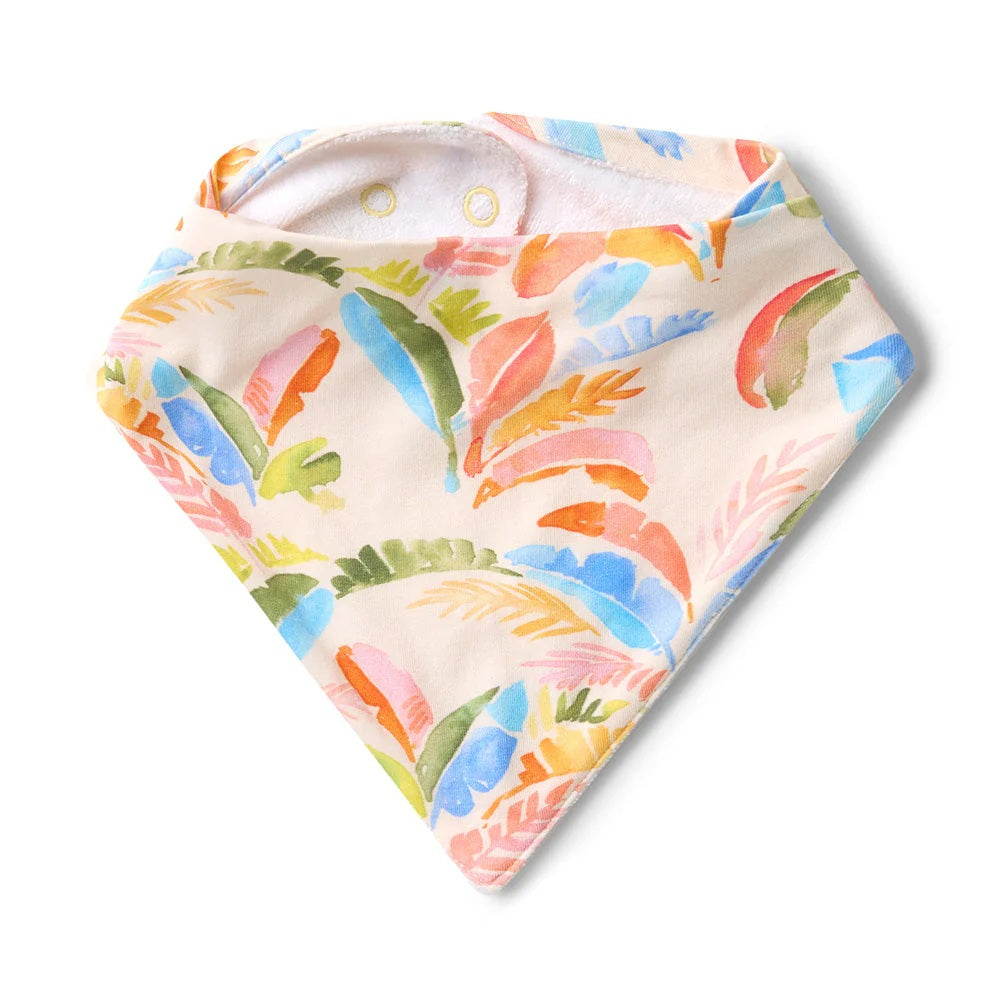 Summer Palm Organic Dribble Bib