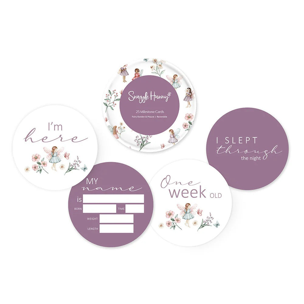 Fairy Garden & Dusk Reversible Milestone Cards