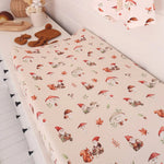 Load image into Gallery viewer, Gnomes Organic Bassinet Sheet / Change Pad Cover
