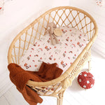 Load image into Gallery viewer, Gnomes Organic Bassinet Sheet / Change Pad Cover
