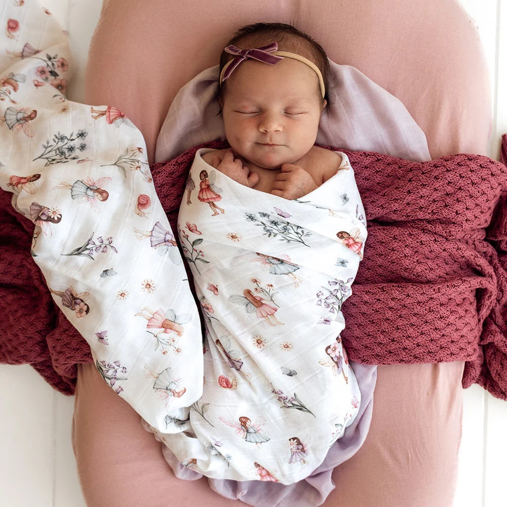 Fairy Garden Organic Muslin Wrap