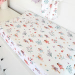 Load image into Gallery viewer, Fairy Garden Organic Bassinet Sheet / Change Pad Cover
