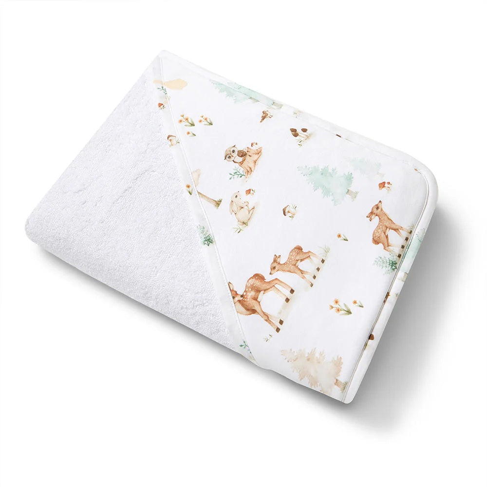 Woodland Tales Organic Hooded Baby Towel