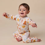 Load image into Gallery viewer, Snuggle Hunny Cowboys Organic Snugglesuit Convertible Romper [sz:newborn (0000)]
