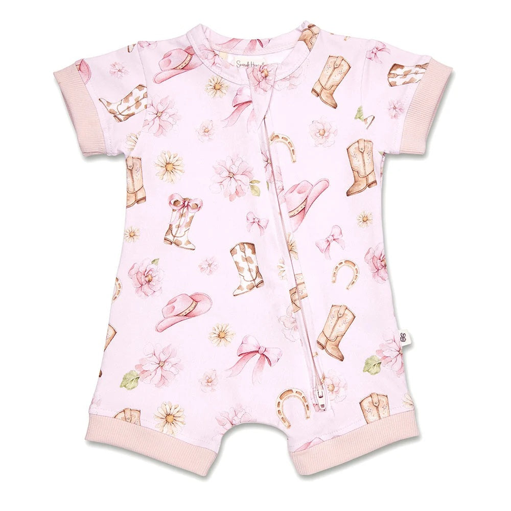 Snuggle Hunny Boots & Bows Organic Snuggle Shortie [sz:newborn (0000)]