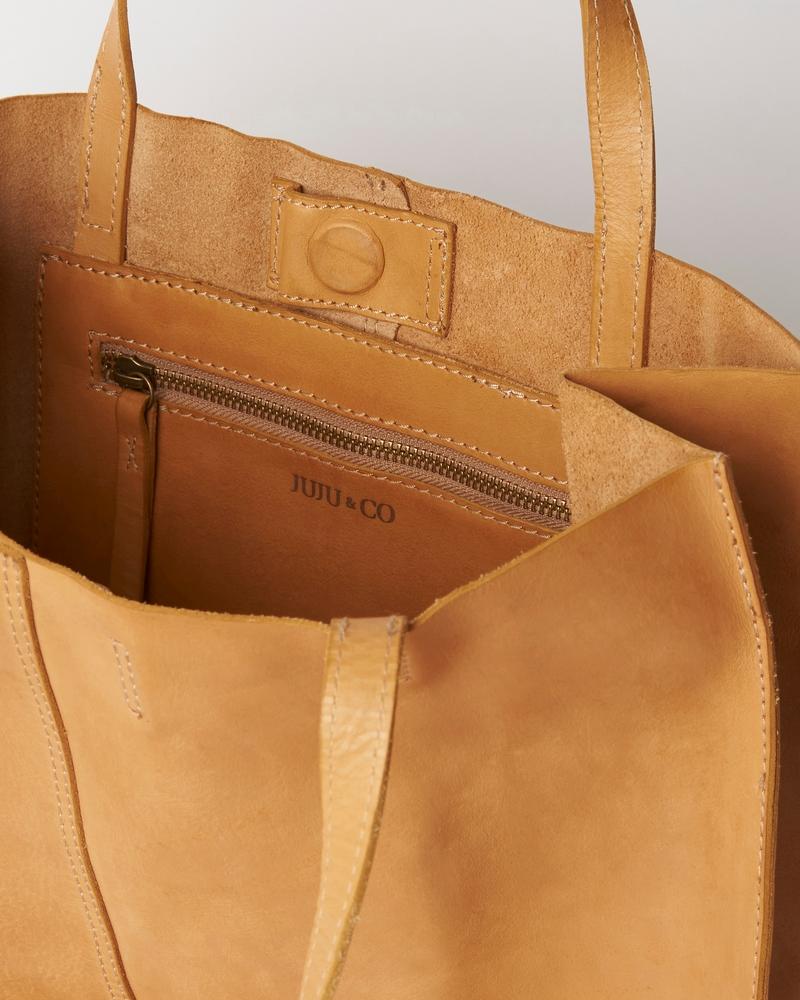 Juju & Co Baby Unlined Tote Tan