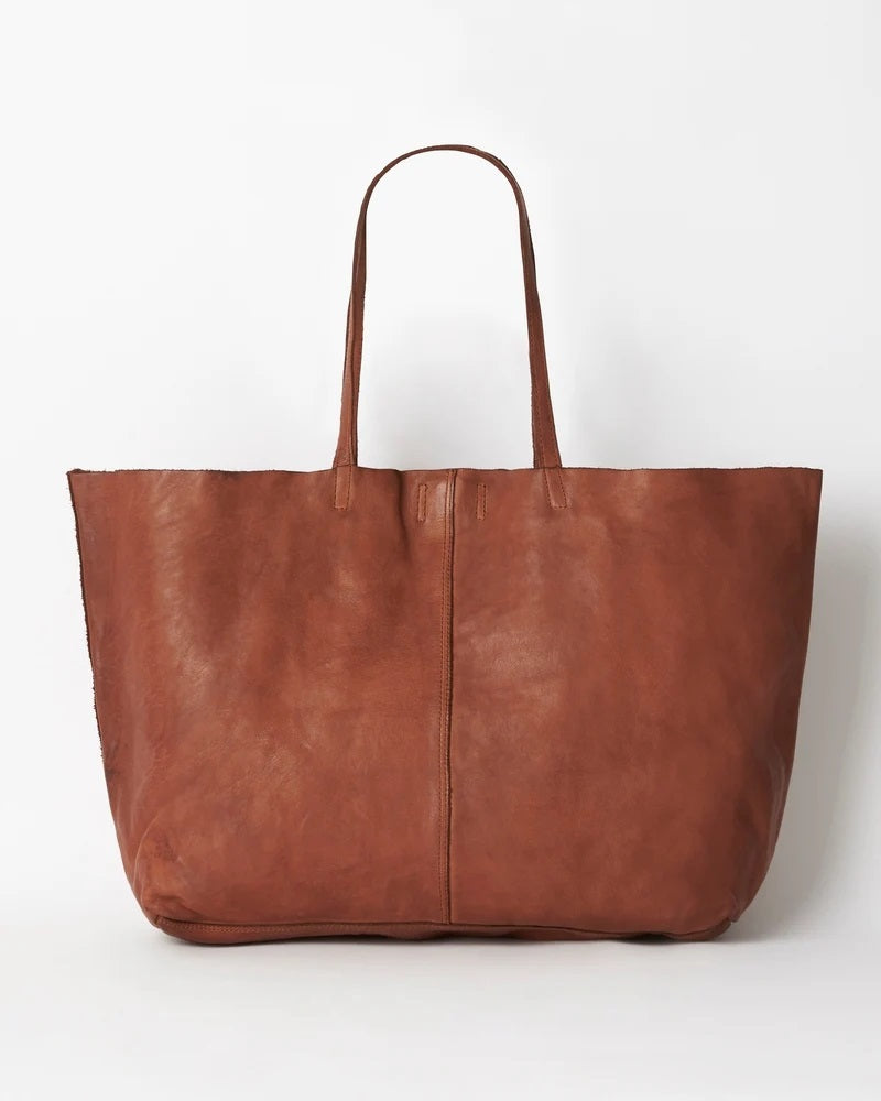 Juju & Co Unlined Tote Cognac