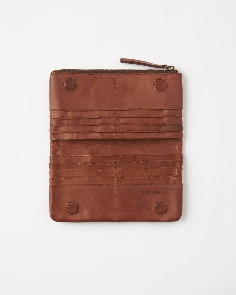 Juju & Co Large Capri Wallet Cognac