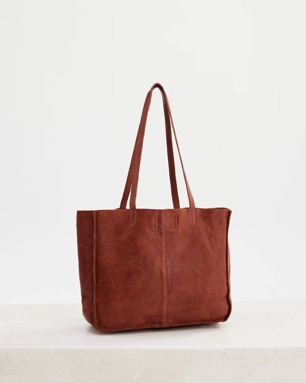 Juju & Co Tumbled Baby Unlined Tote Tan