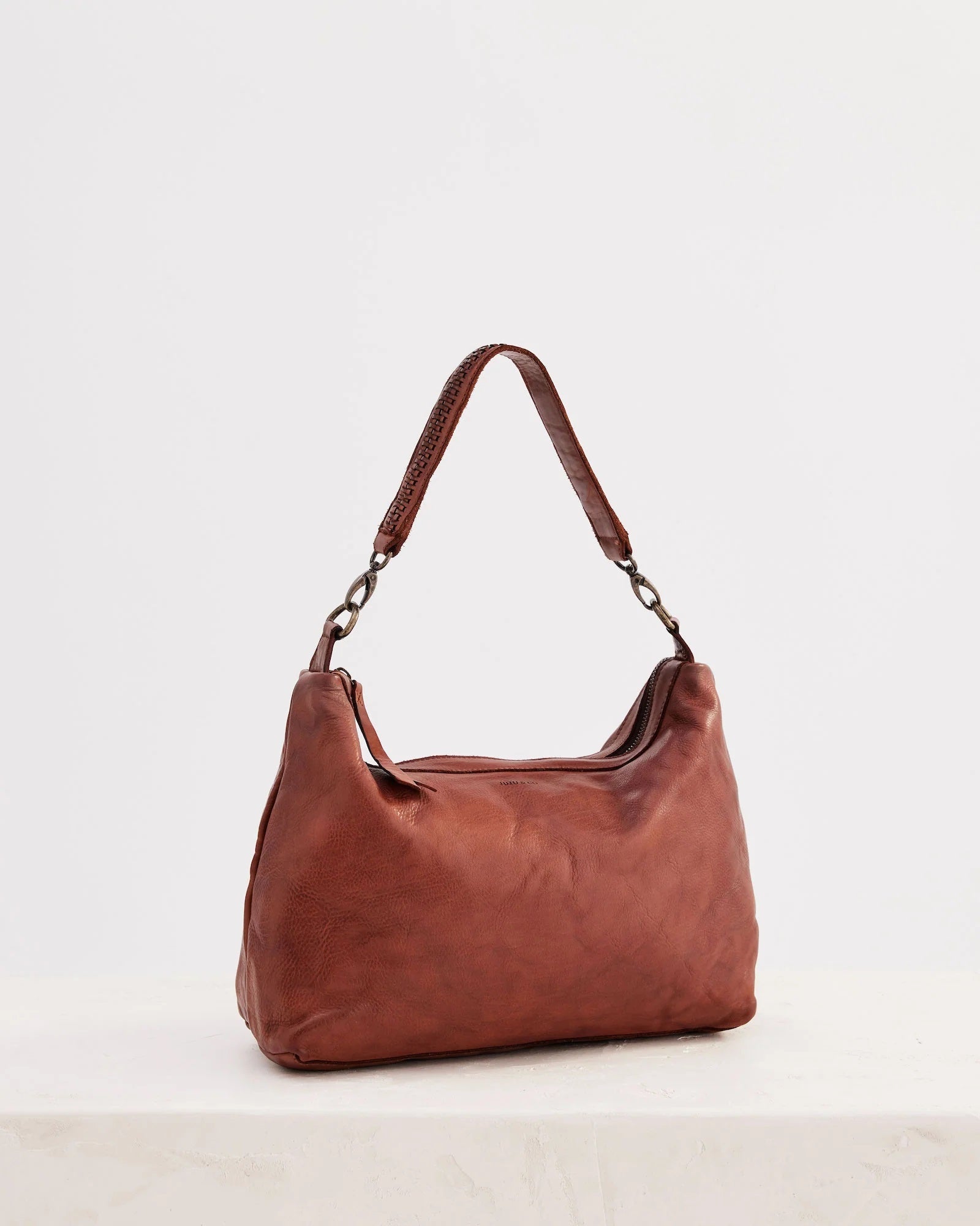 Juju & Co Signature Slouchy Bag - Cognac