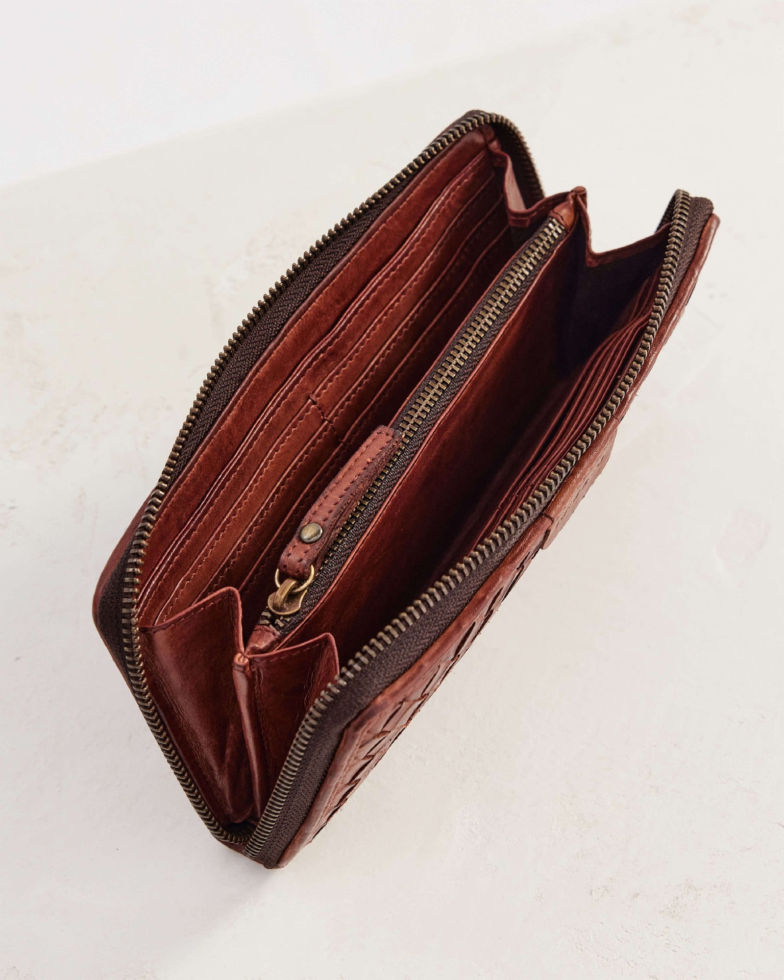 Juju & Co Large Basque Wallet - Amber
