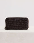 Juju & Co Large Basque Wallet - Chocolate
