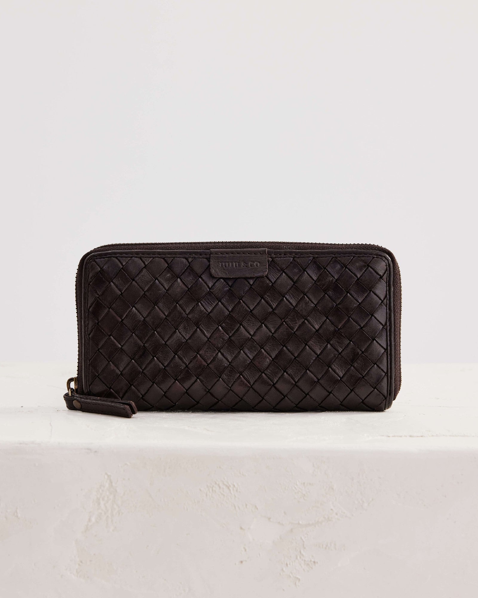Juju & Co Large Basque Wallet - Chocolate