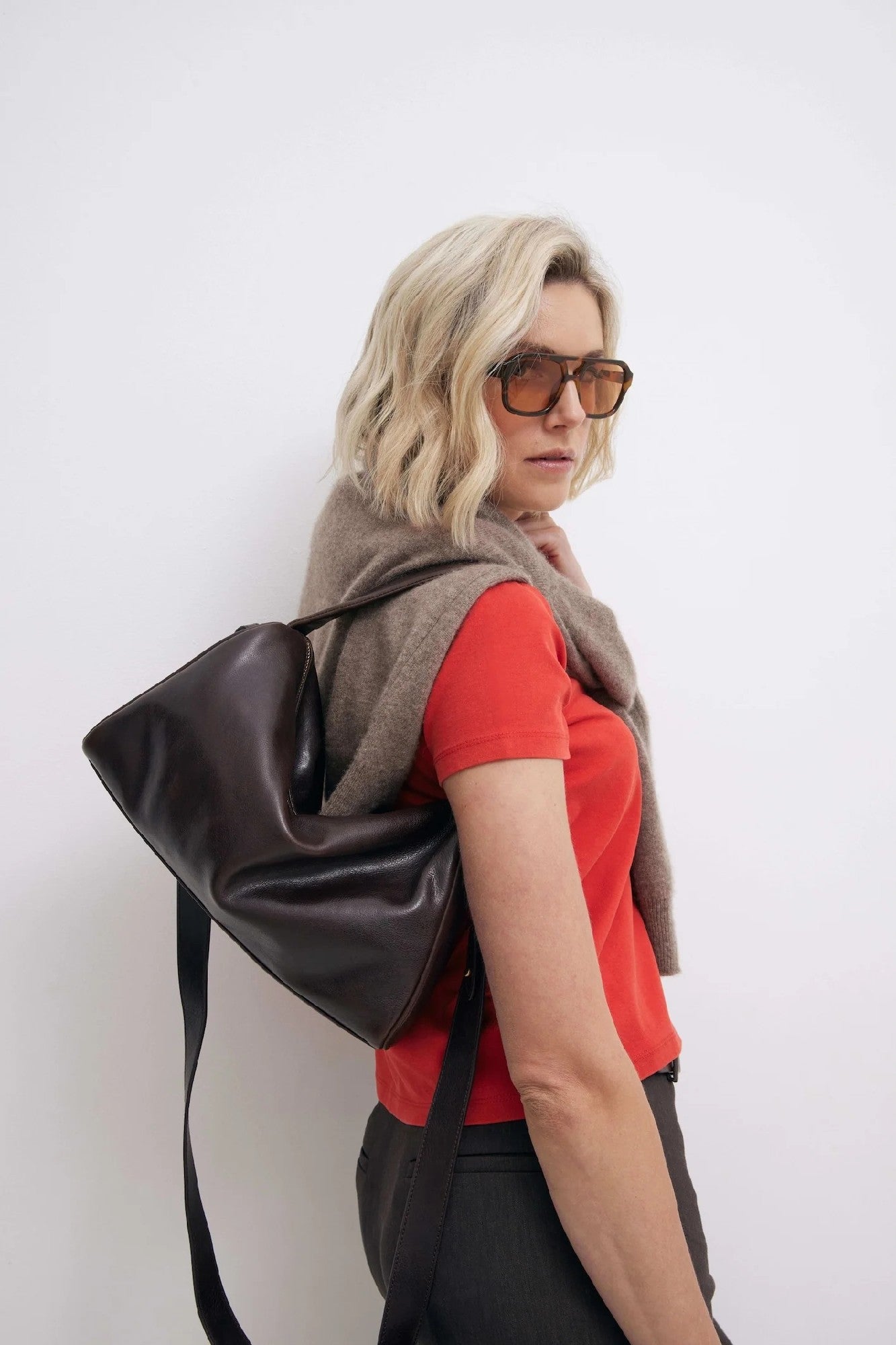 Juju & Co Bolster Bag Mahogany