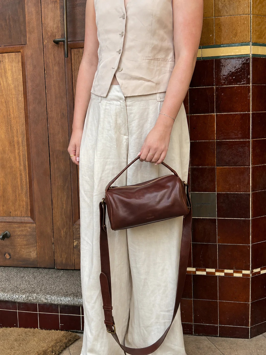Juju & Co Small Bolster Bag Maple