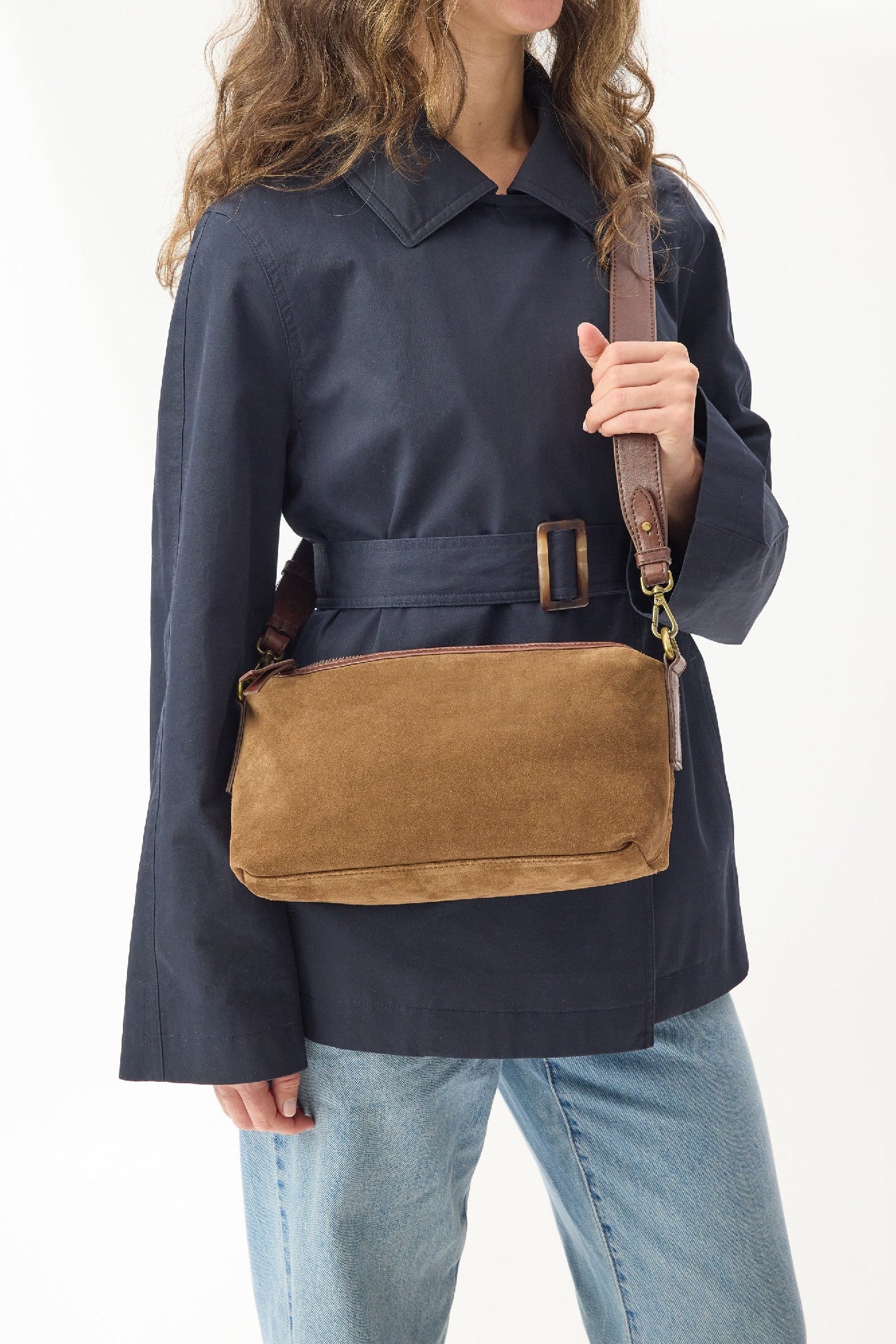Juju & Co Suede Teddy Bag Chestnut