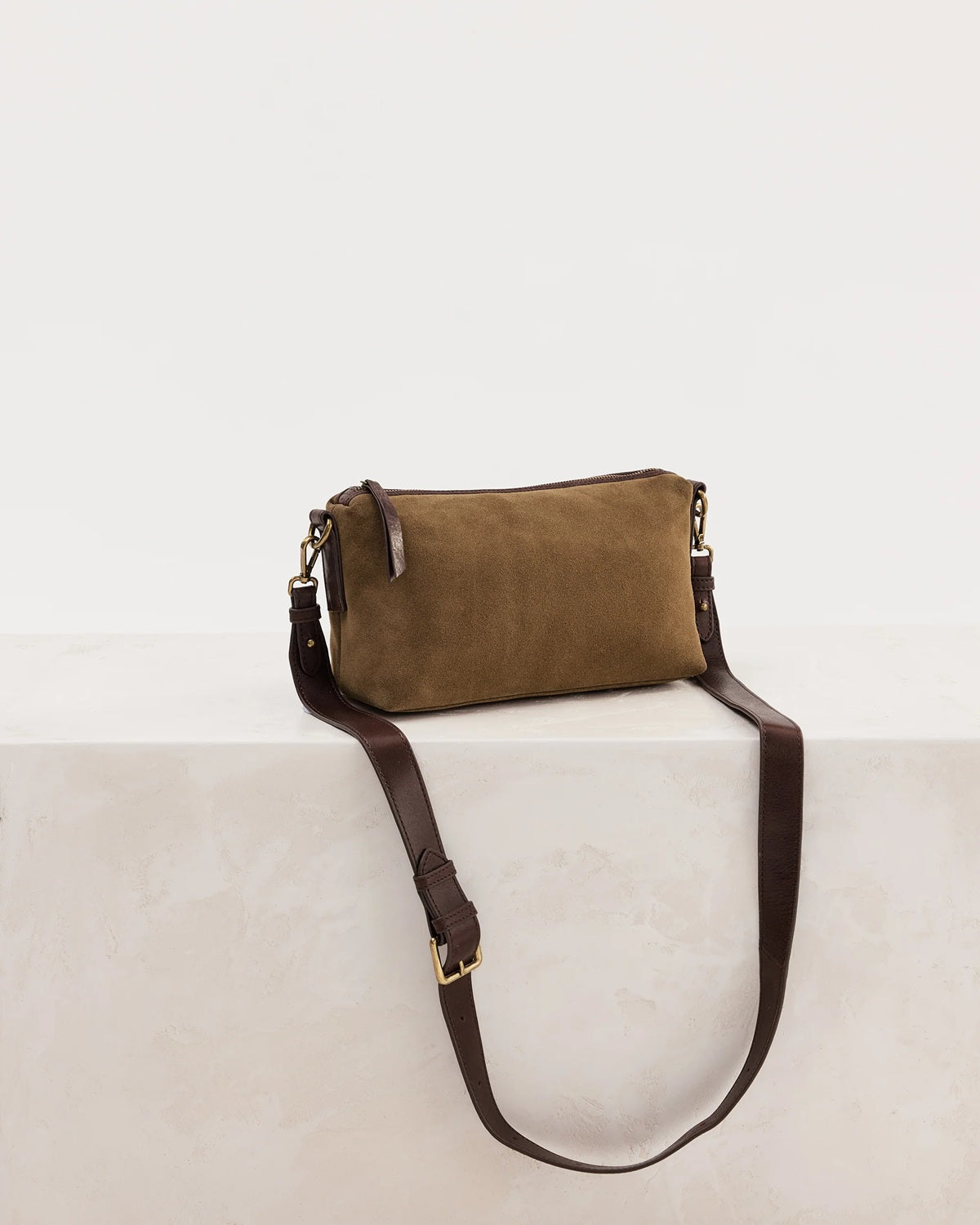 Juju & Co Suede Teddy Bag Chestnut