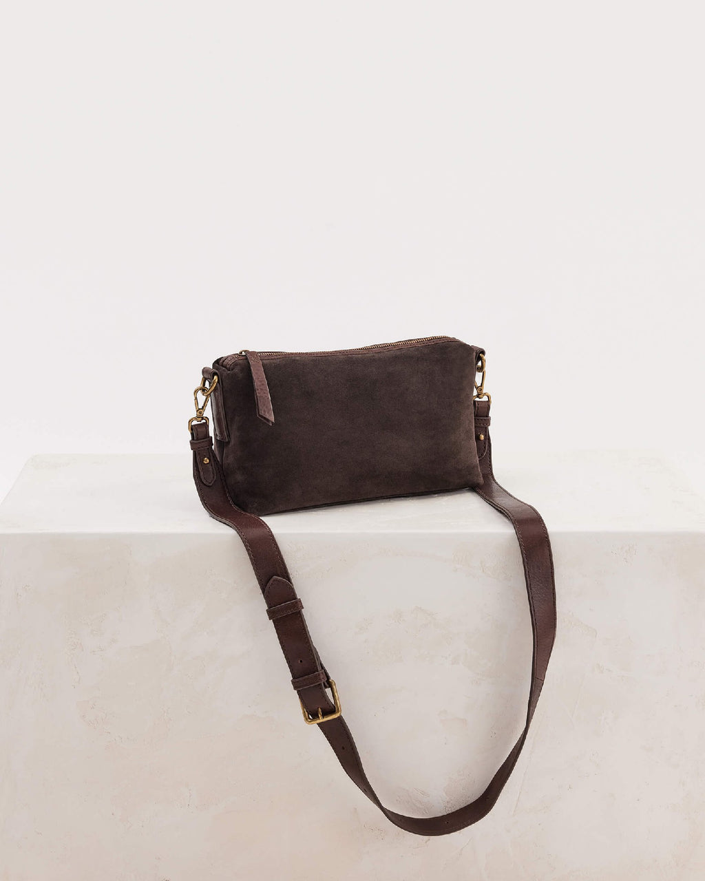 Juju & Co Suede Teddy Bag Chocolate