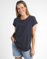 Load image into Gallery viewer, Foxwood Signature Tee Navy [sz:8]
