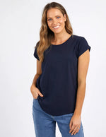 Load image into Gallery viewer, Foxwood Manly Vee Tee Navy
