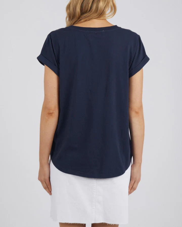 Foxwood Manly Vee Tee Navy [sz:8]