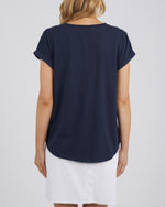 Load image into Gallery viewer, Foxwood Manly Vee Tee Navy [sz:16]
