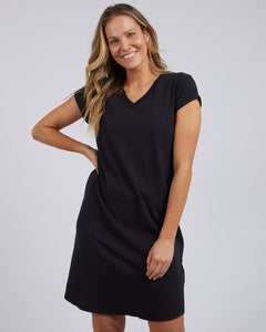 Foxwood Manly Vee Dress Black [sz:8]