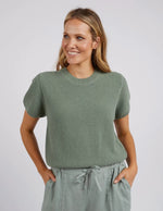 Load image into Gallery viewer, Foxwood Blair Short Sleeve Knit Sage Green [sz:10]
