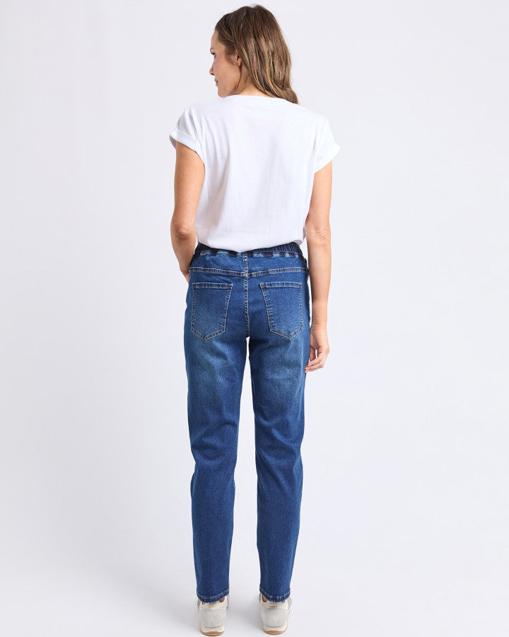 Foxwood Juliette Jogger Jean Vintage Blue [sz:8]