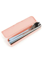 Load image into Gallery viewer, Take Me Away Cutlery Kit - Silver With Powder Blue Handle
