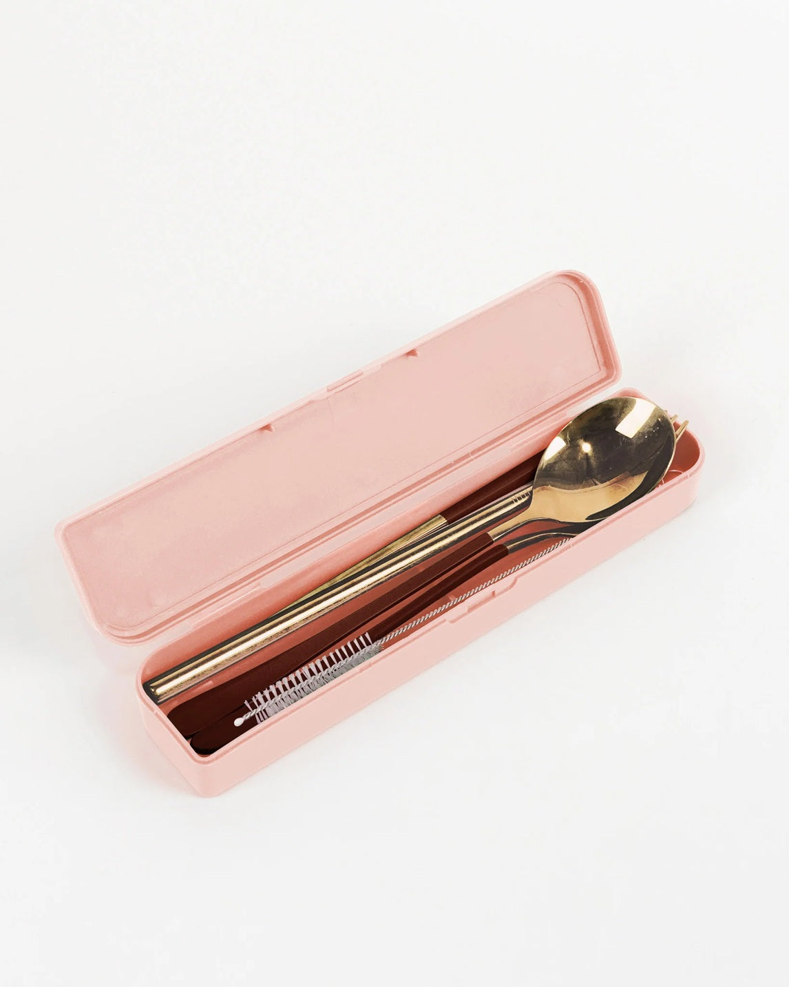 The Somewhere Co Take Me Away Cutler Kit - Gold With Chocolate Handle