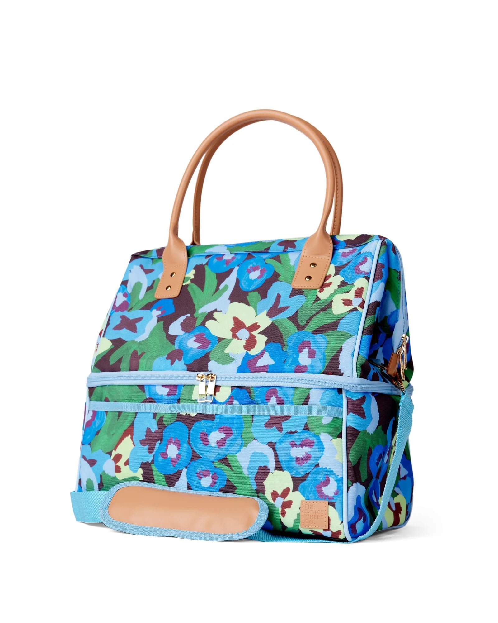 The Somewhere Co Pansy Patch Cooler Bag