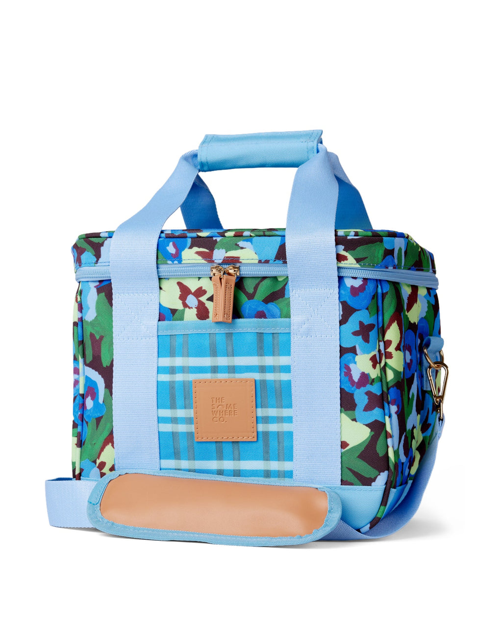 The Somewhere Co Pansy Patch Midi Cooler Bag
