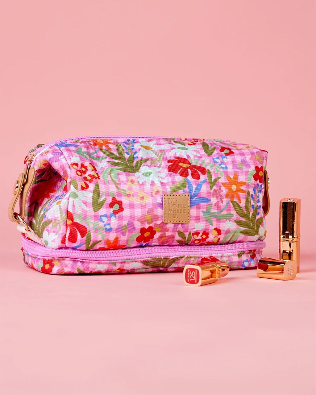 The Somewhere Co Flowerburst Cosmetic Bag