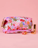 Load image into Gallery viewer, The Somewhere Co Flowerburst Cosmetic Bag

