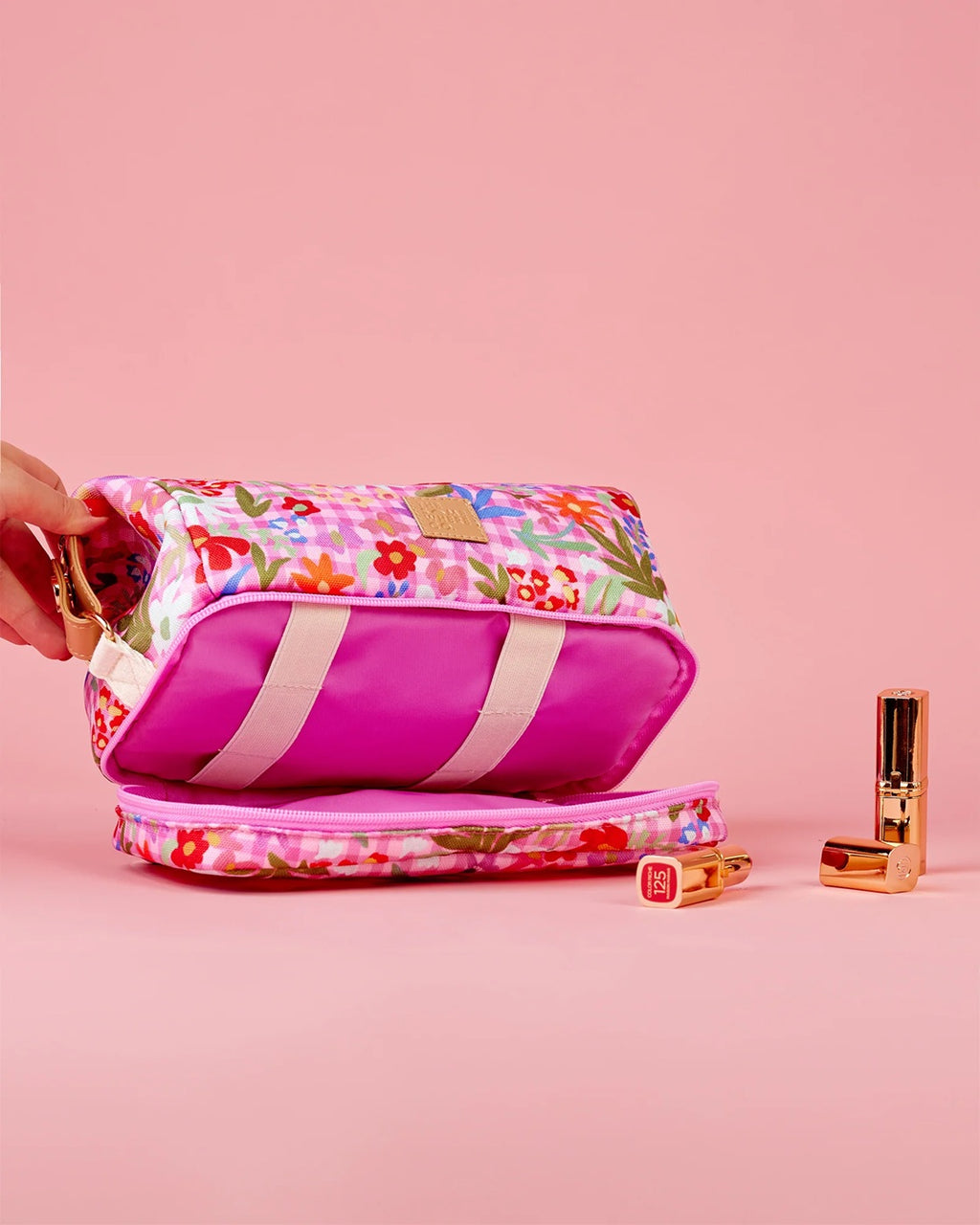 The Somewhere Co Flowerburst Cosmetic Bag