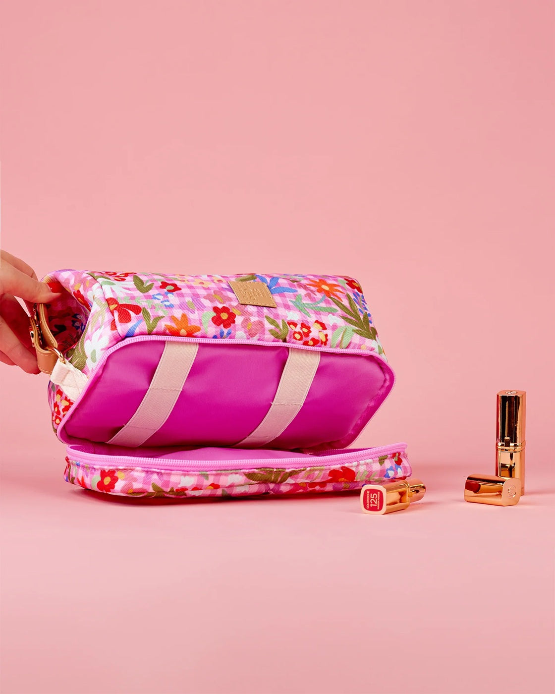 The Somewhere Co Flowerburst Cosmetic Bag