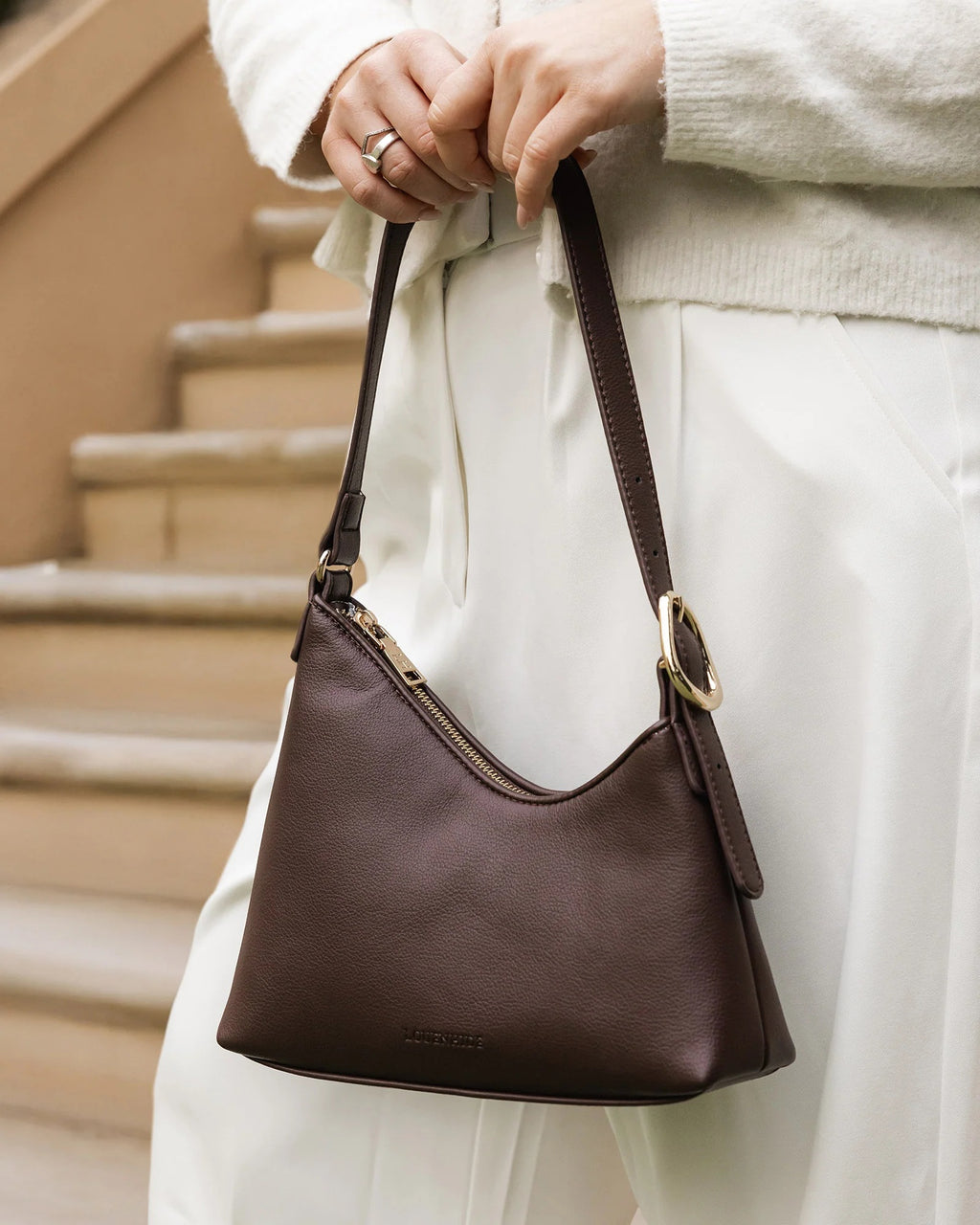 Louenhide Amelia Shoulder Bag - Chocolate