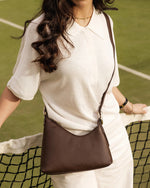 Load image into Gallery viewer, Louenhide Amelia Shoulder Bag - Chocolate
