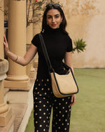 Load image into Gallery viewer, Louenhide Clare Shoulder Bag - Raffia Black
