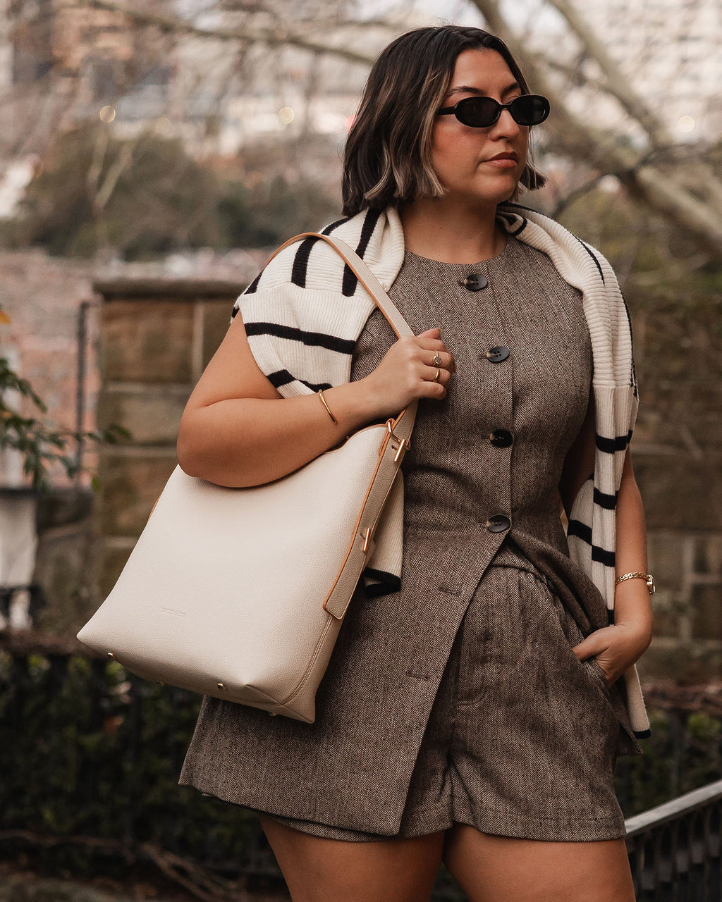 Louenhide Audrey Bucket Bag - Vanilla