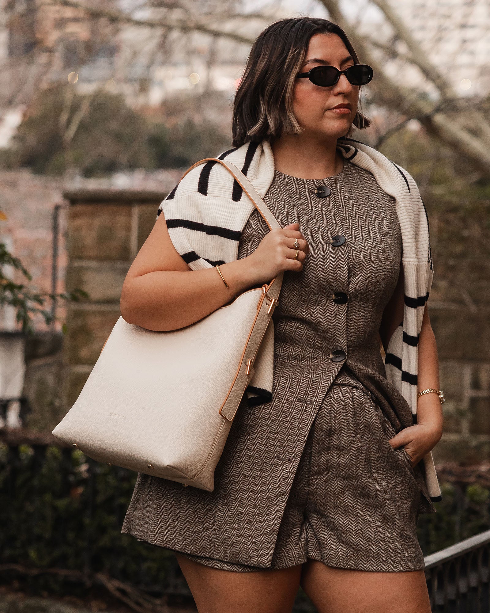 Louenhide Audrey Bucket Bag - Vanilla