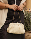 Louenhide Goldie Clutch - Raffia Vanilla