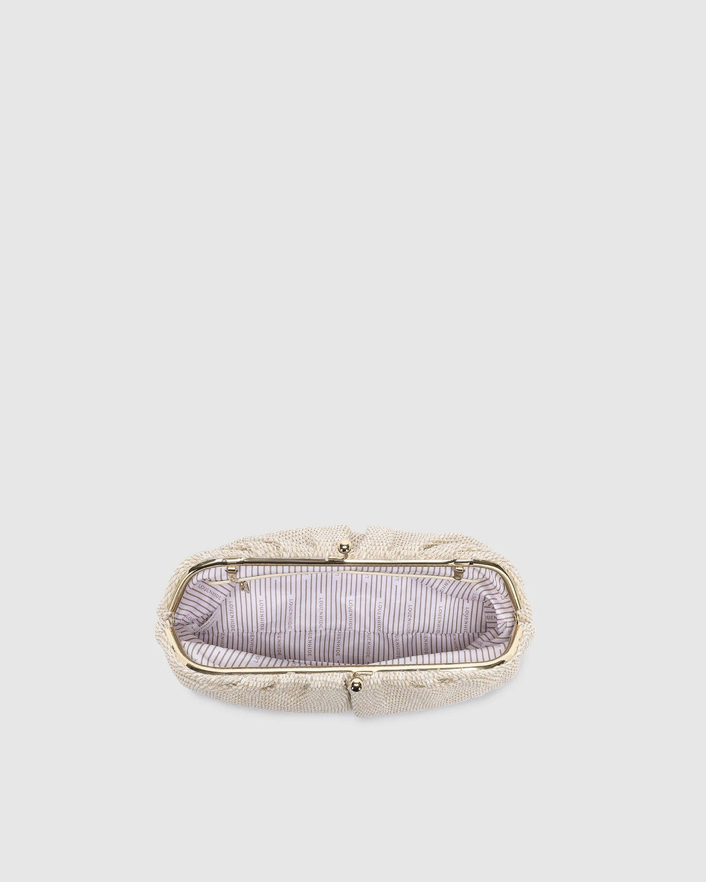 Louenhide Goldie Clutch - Raffia Vanilla