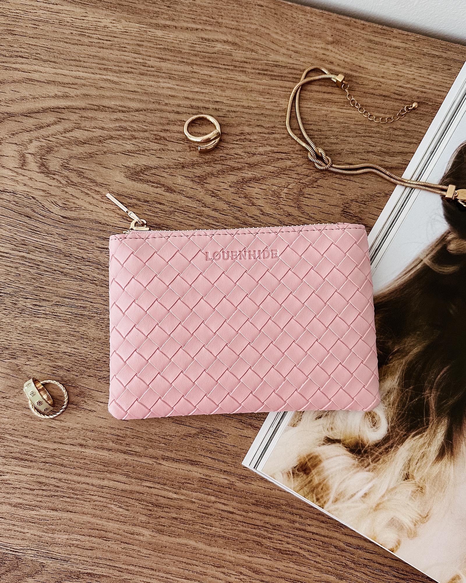 Louenhide Kuta Purse - Woven Pink